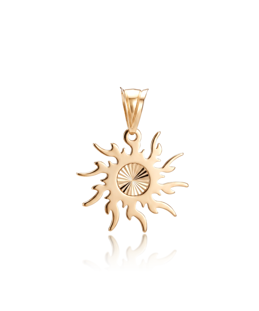 Gold pendant “Sun”