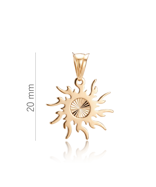Gold pendant “Sun”