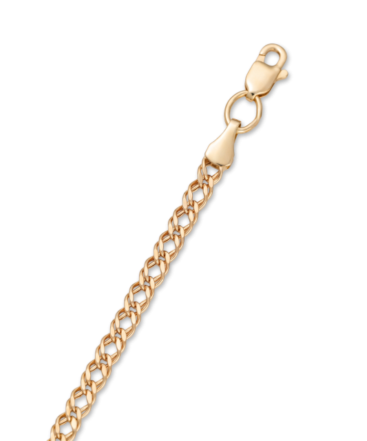 Gold bracelet "Rombo" 3mm