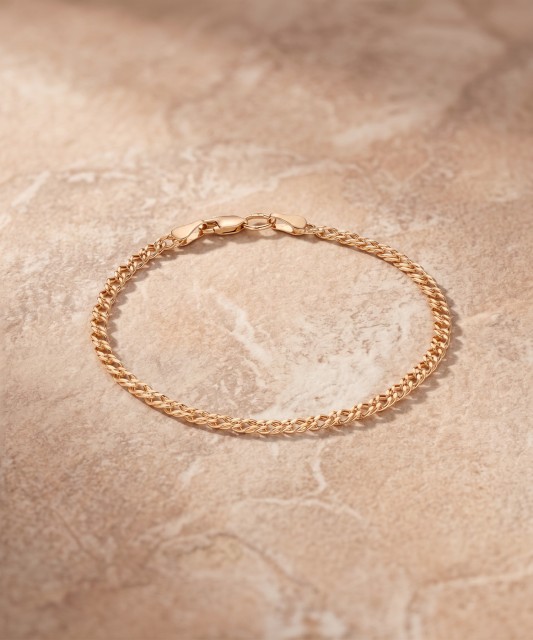 Gold bracelet "Rombo" 3mm