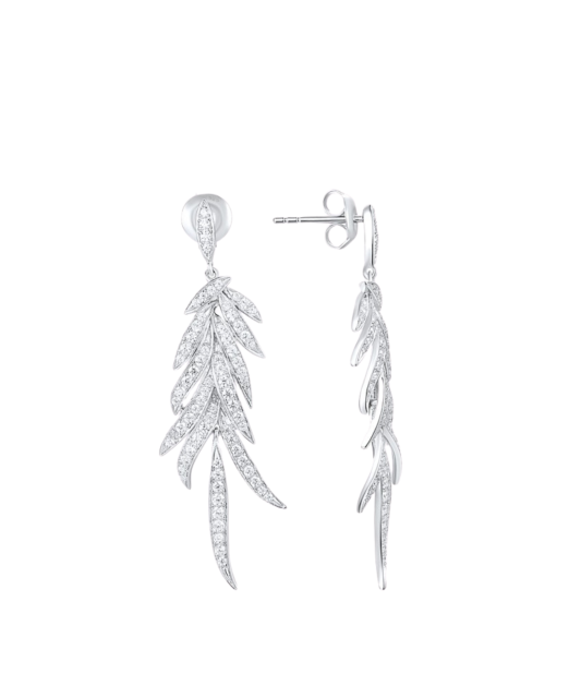Sterling silver earrings with zircons