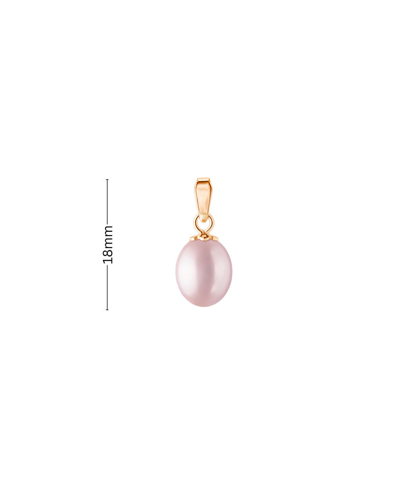 Gold pendant with pearl