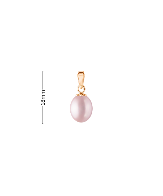 Gold pendant with pearl