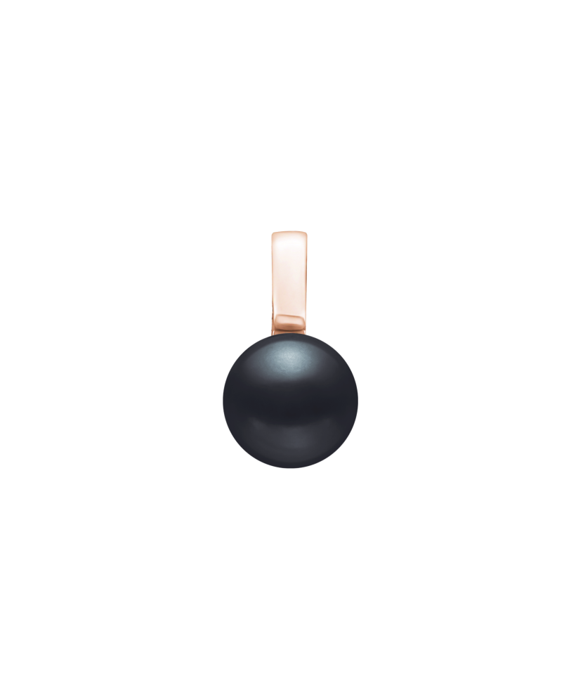 Gilded sterling silver pendant with pearl