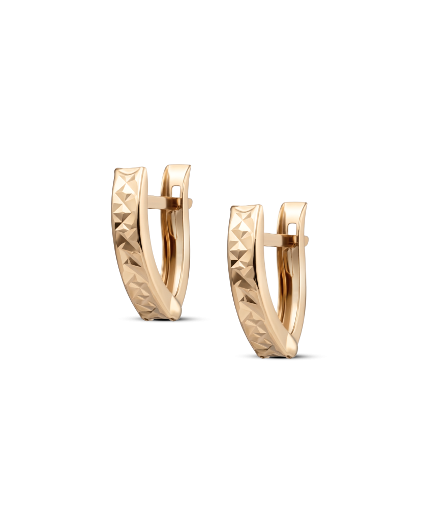 Gold earrings
