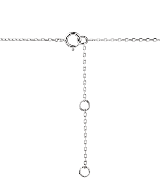 Gold chain with pearl and diamonds