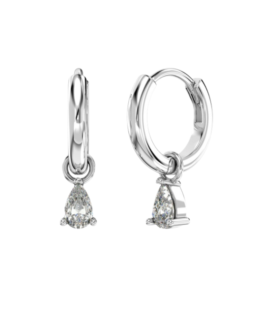 Sterling silver earrings with zircons