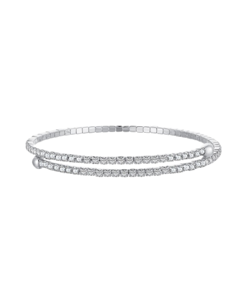 Sterling Silver bracelet with zircons