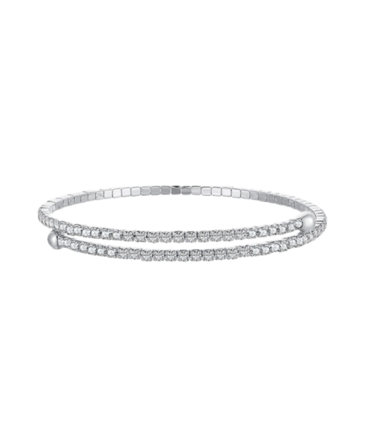 Sterling Silver bracelet with zircons
