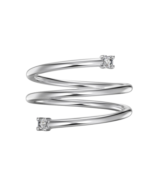 Sterling silver ring with zirconium