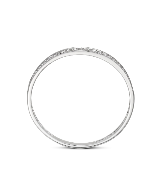 White gold ring with diamonds