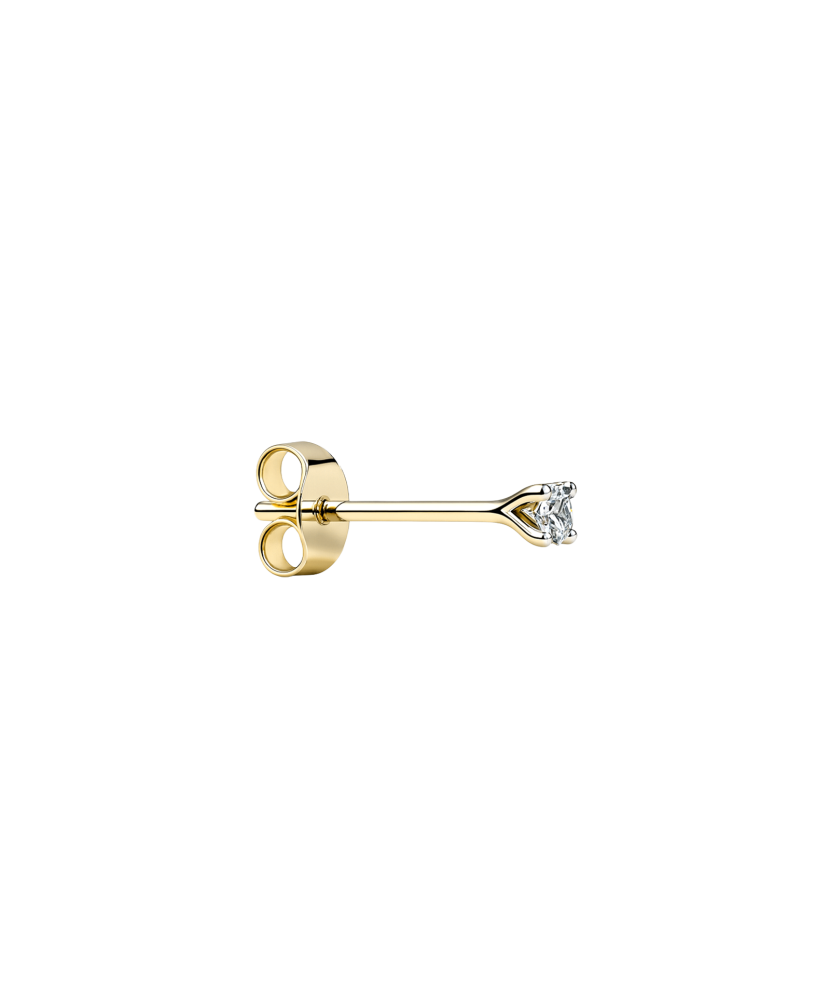Keltakultainen timanttikoru (1 kpl) 0.03ct