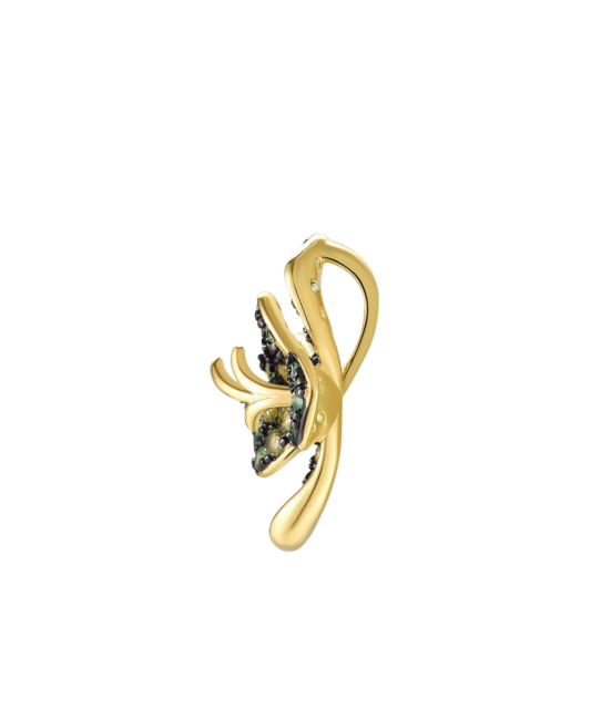 Gilded Sterling Silver pendant with spinels