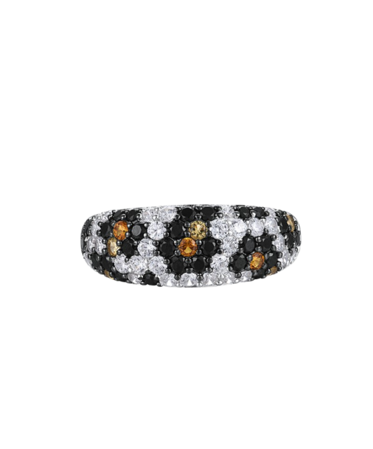 Sterling silver ring with zirconium