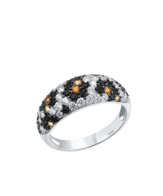 Sterling silver ring with zirconium