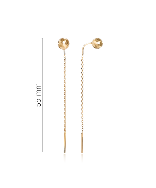 Gold earrings
