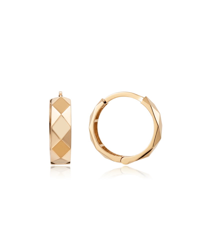 Gold earrings