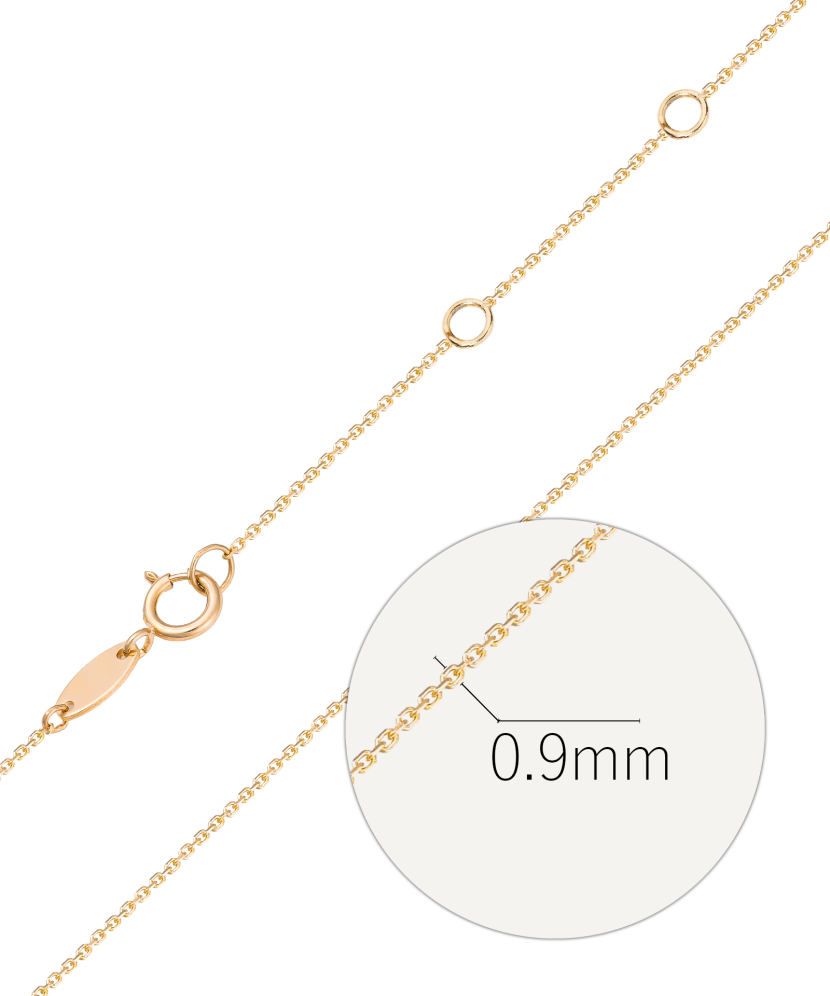Gold “Anchor” chain 0.9 mm