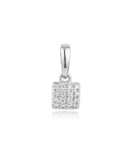 White gold pendant with diamonds