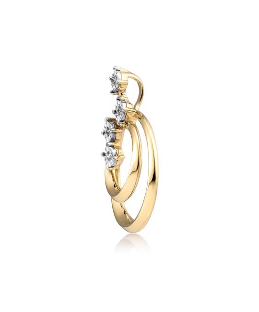 Yellow Gold pendant with diamonds