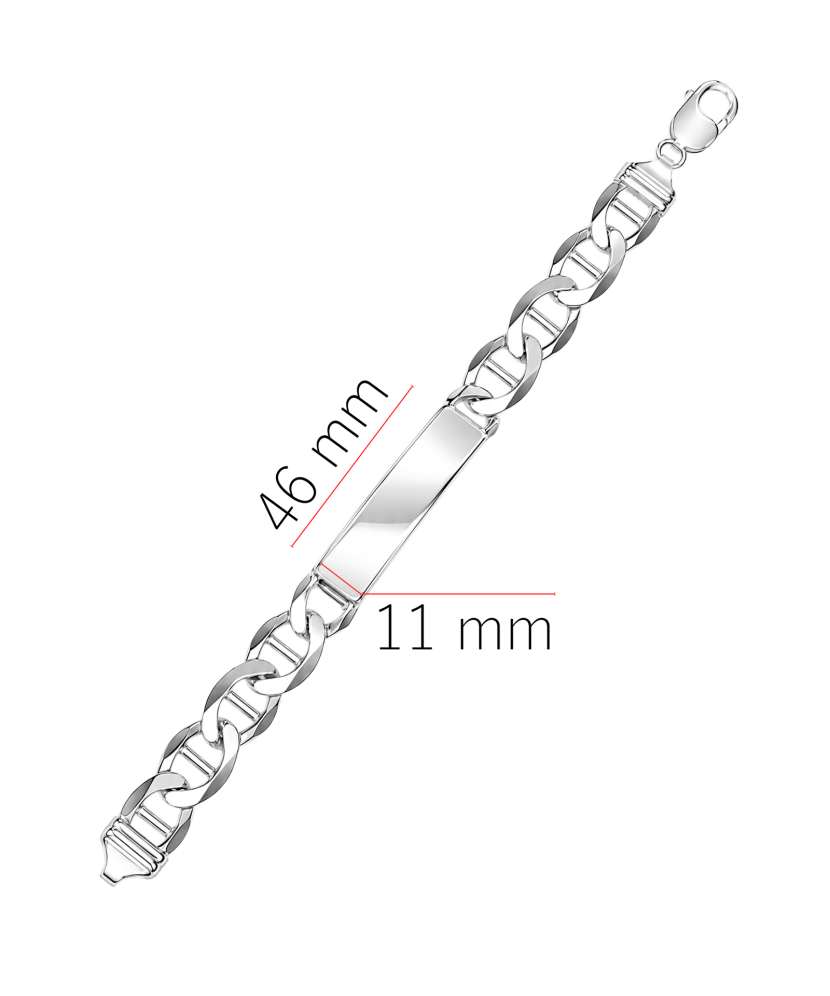 Hopeinen rannekoru