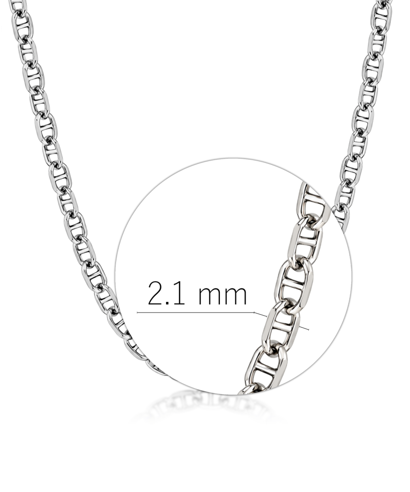 Hopeinen “Marina”-kaulaketju 2,1 mm