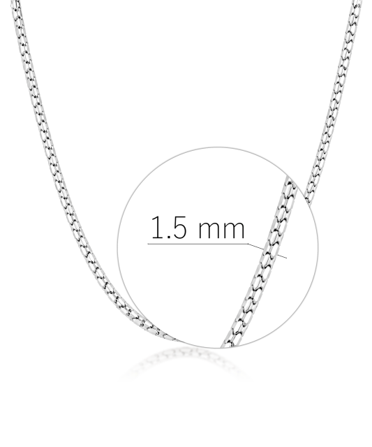 Hopeinen ketju 1.5mm