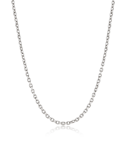 Hopeinen ketju "Anchor" 1.5mm