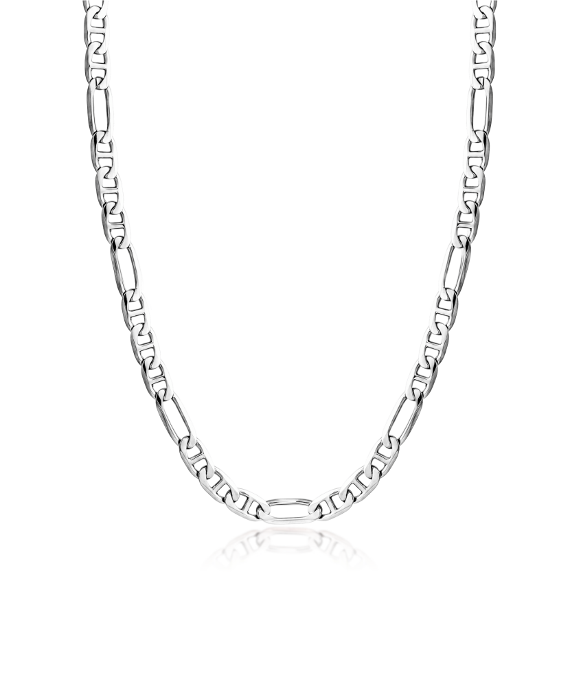 Hopeinen ketju "Figaro" 2mm