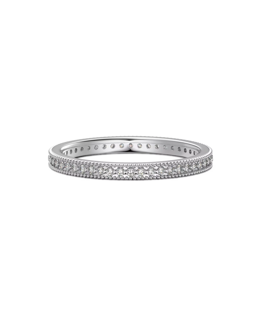 Sterling silver ring with zirconium