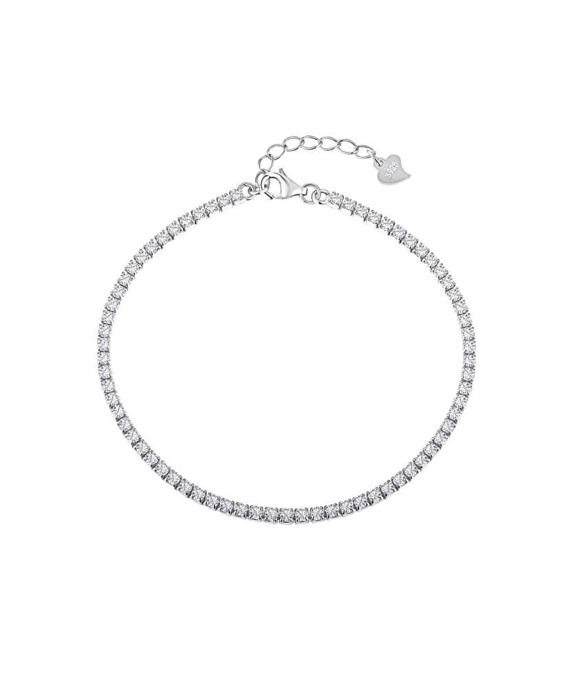 Sterling Silver bracelet with zircons