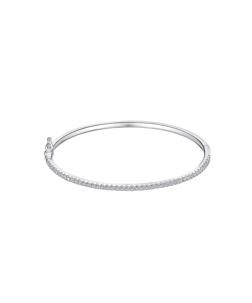 Sterling Silver bracelet with zircons
