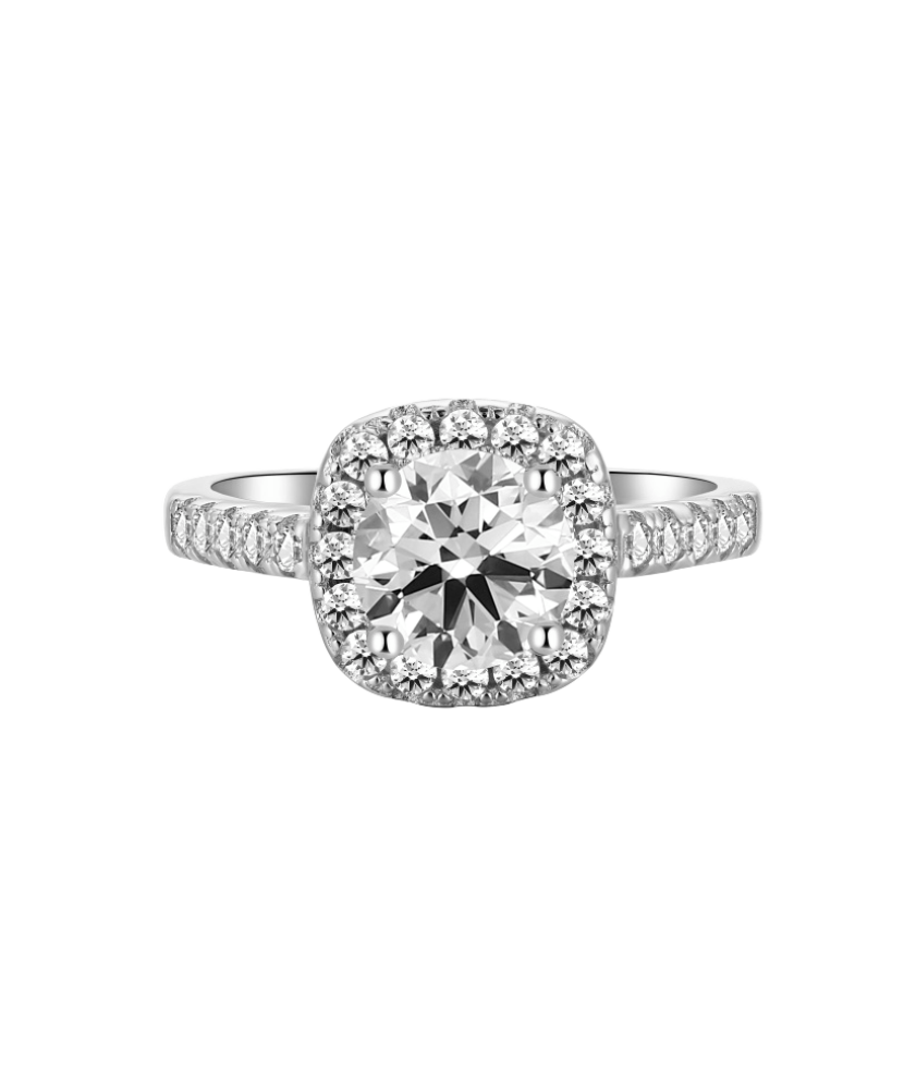 Sterling silver ring with zirconium