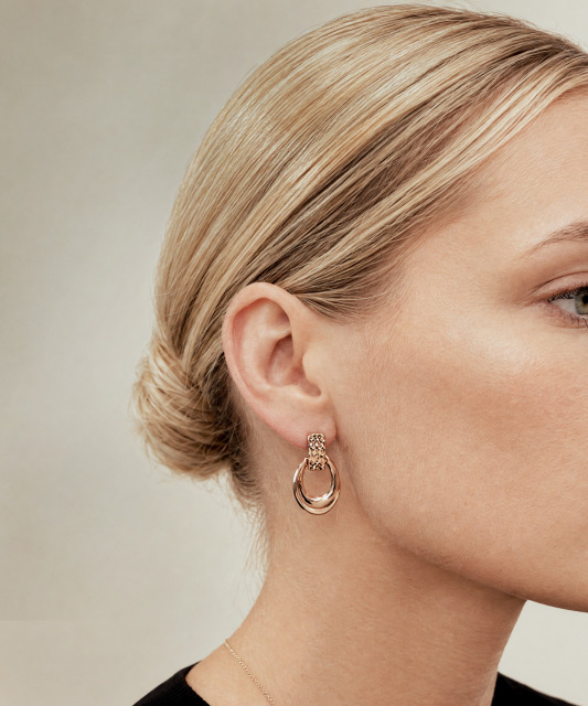 Gold earrings