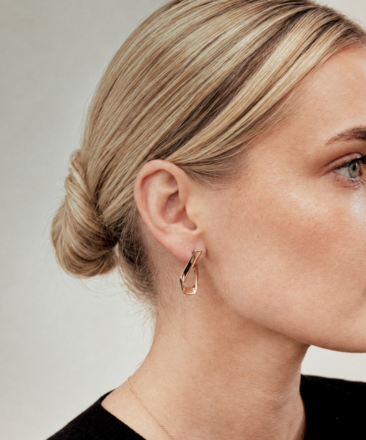 Gold earrings