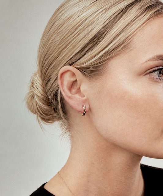 Gold earrings