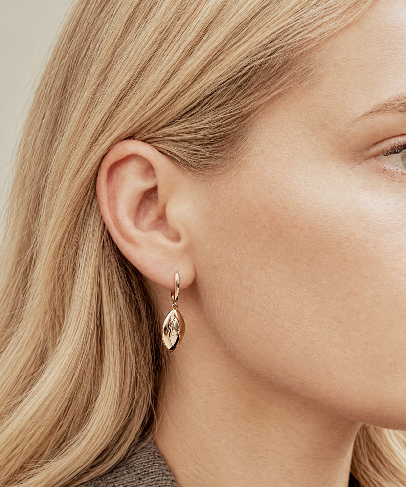 Gold earrings