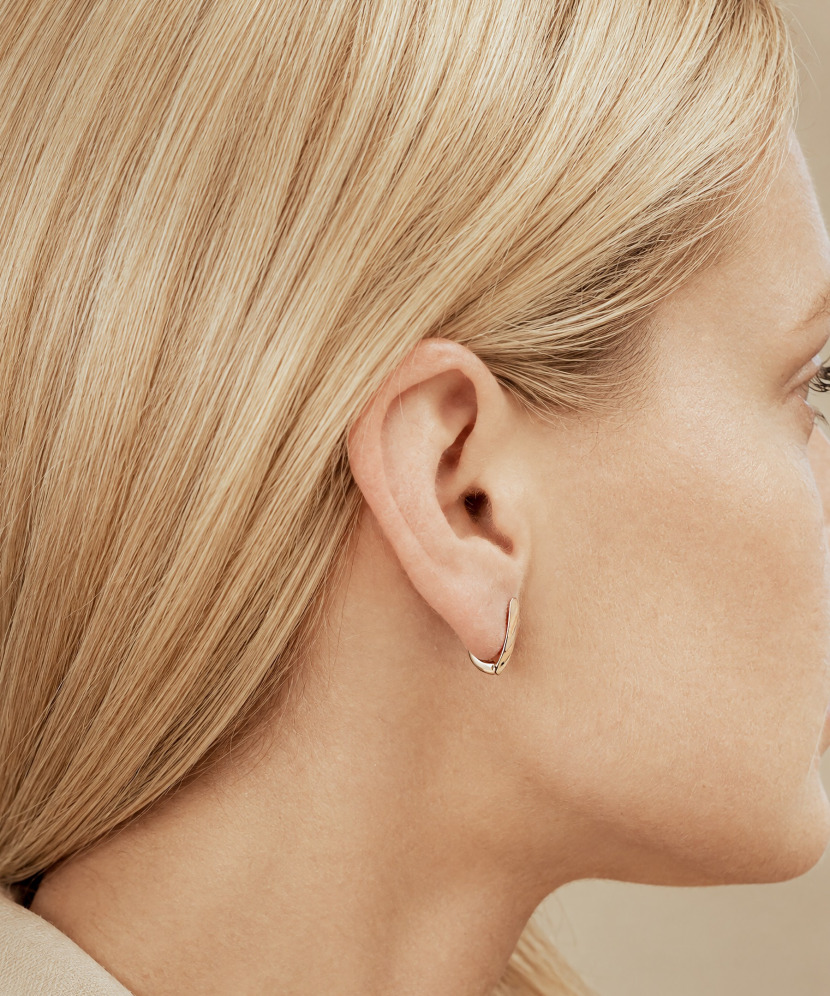 Gold earrings