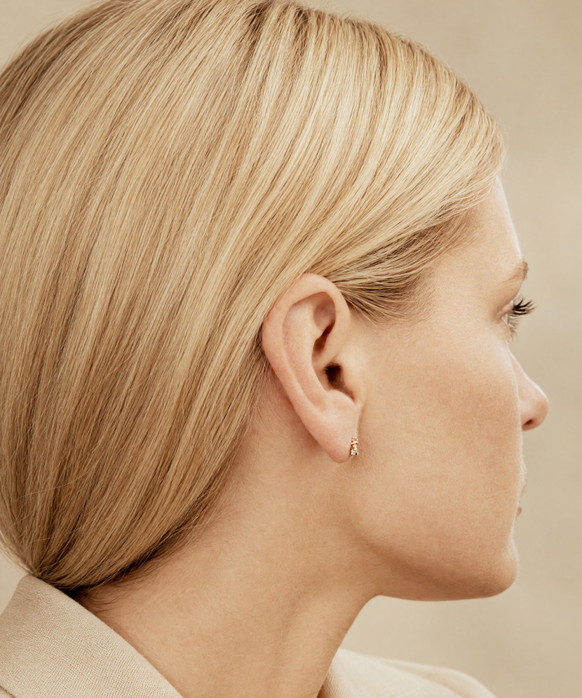 Gold earrings