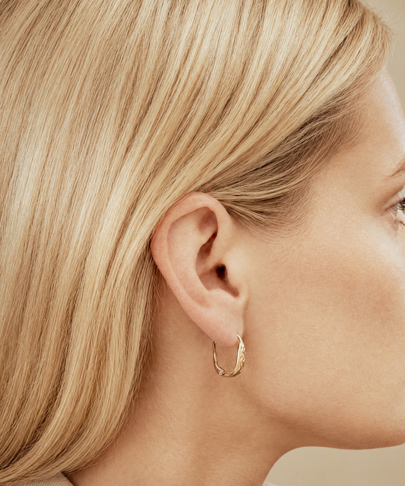 Gold earrings