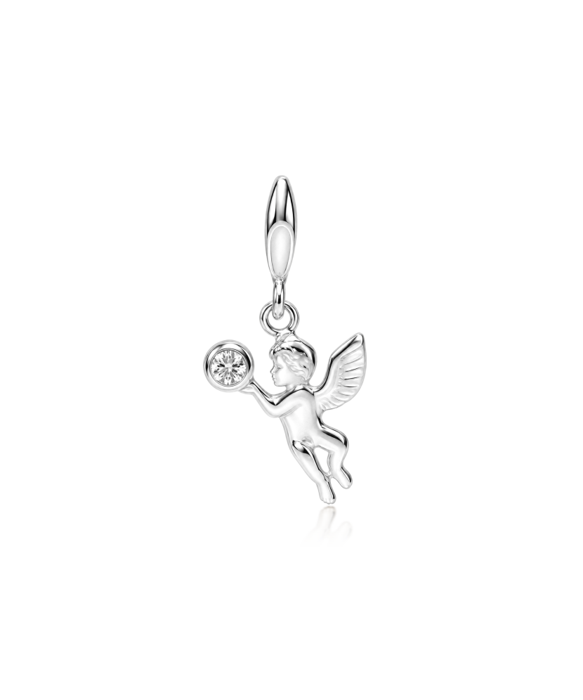 Silver pendant with cubic zirconia “Little Angel”