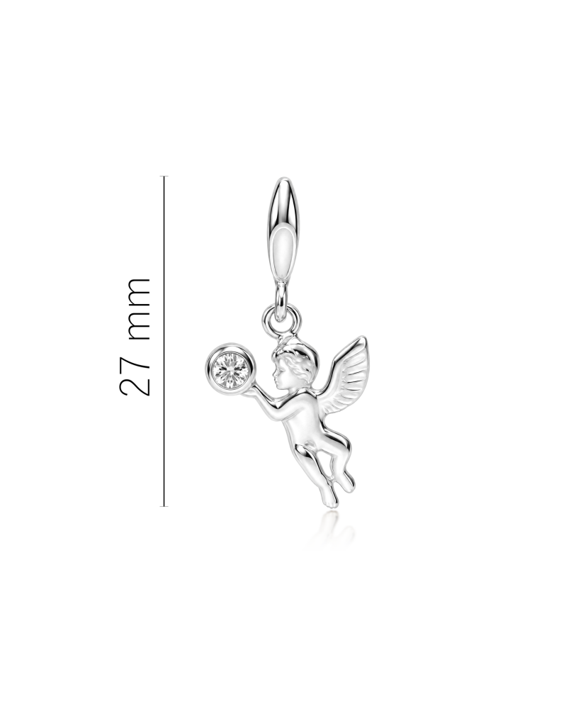 Silver pendant with cubic zirconia “Little Angel”