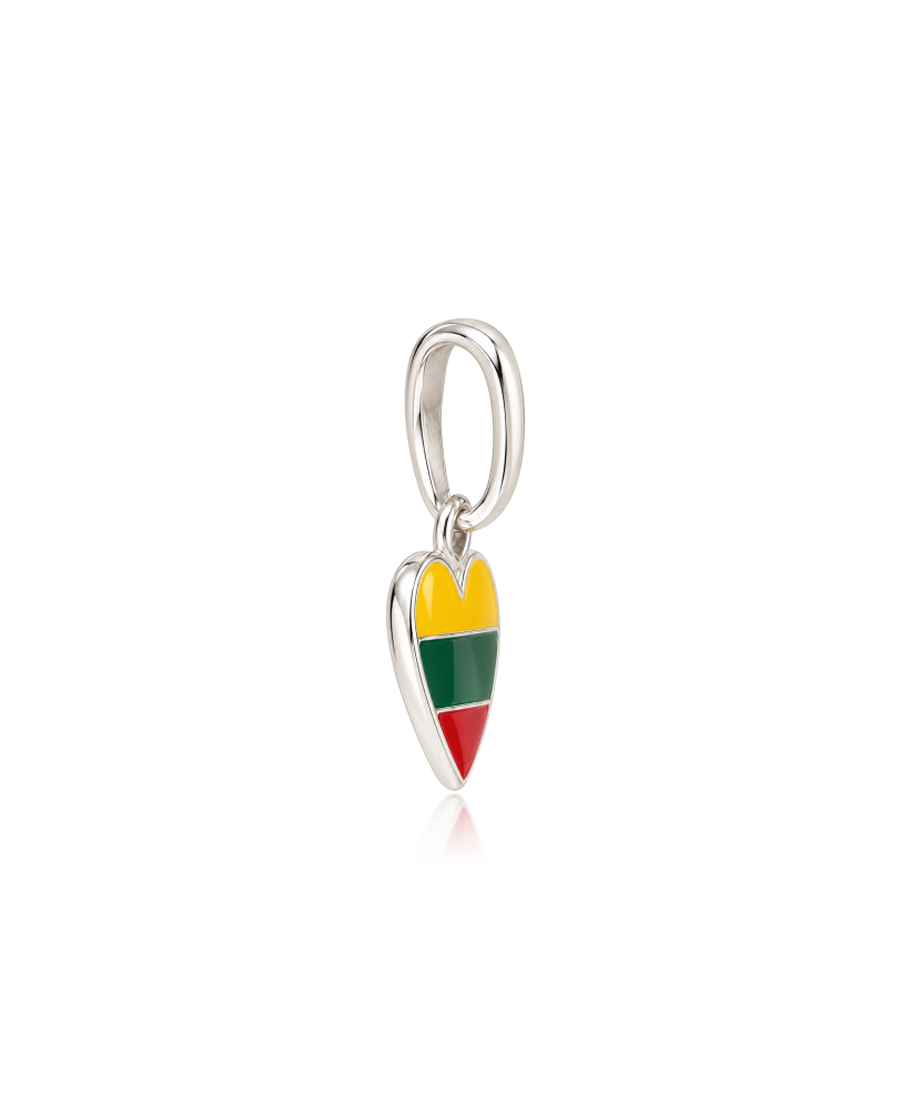 Silver pendant “Lithuanian Flag”