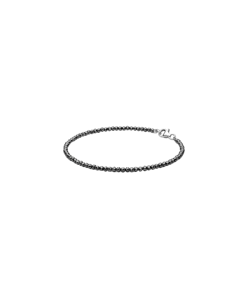 Bracelet with terahertz stones and silver