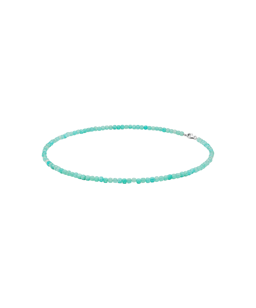 Amazonite necklace with silver