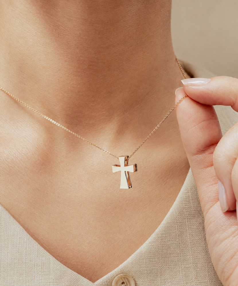 Gold pendant  "cross"