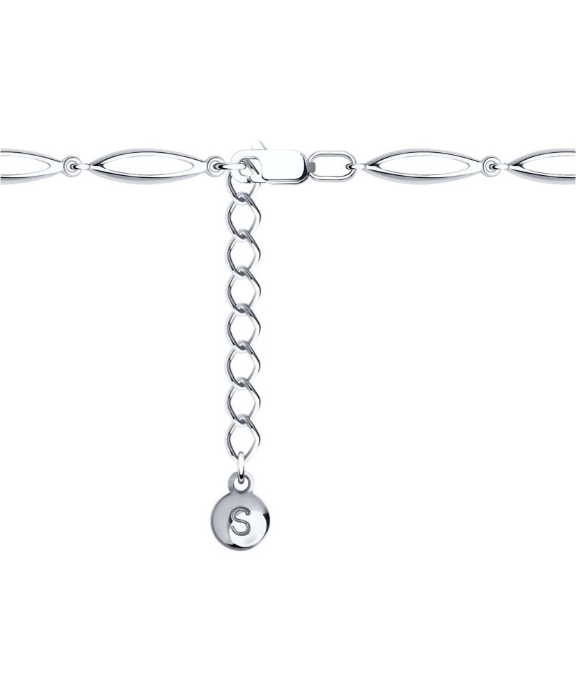 Sterling Silver bracelet with garnets and zircons