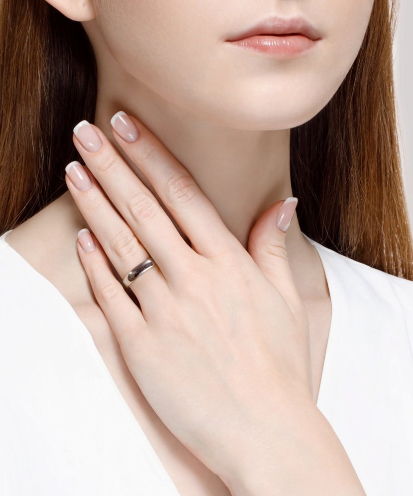 Sterling silver wedding ring