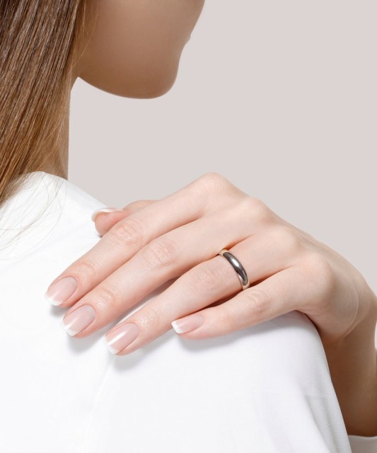 Sterling silver wedding ring