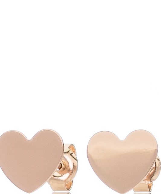 Gold earrings "hearts"